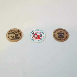 Boy Scouts 1981 National Jamboree Wooden Nickels